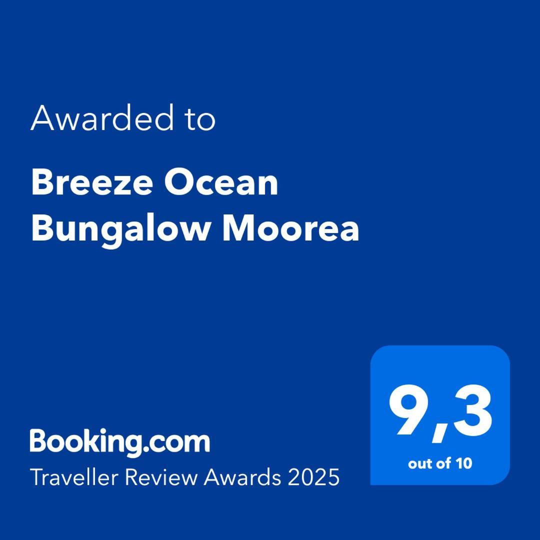 Breeze Ocean Bungalow Moorea Eksteriør billede